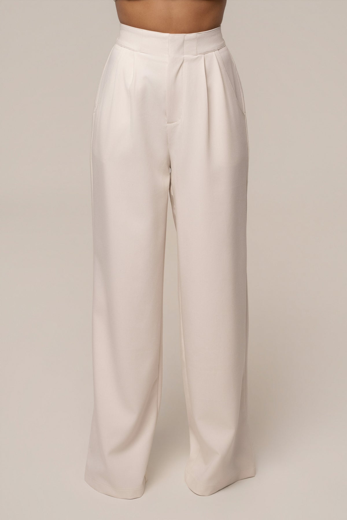 Ivory Always Ready Tailored Trouser