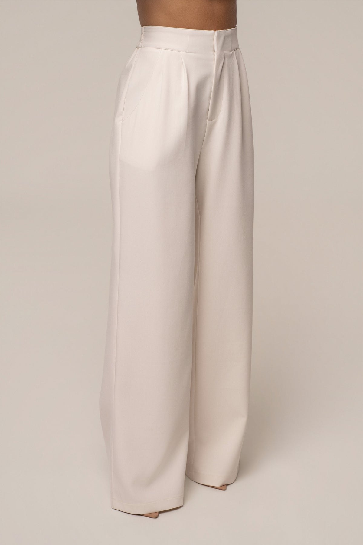Ivory Always Ready Tailored Trouser