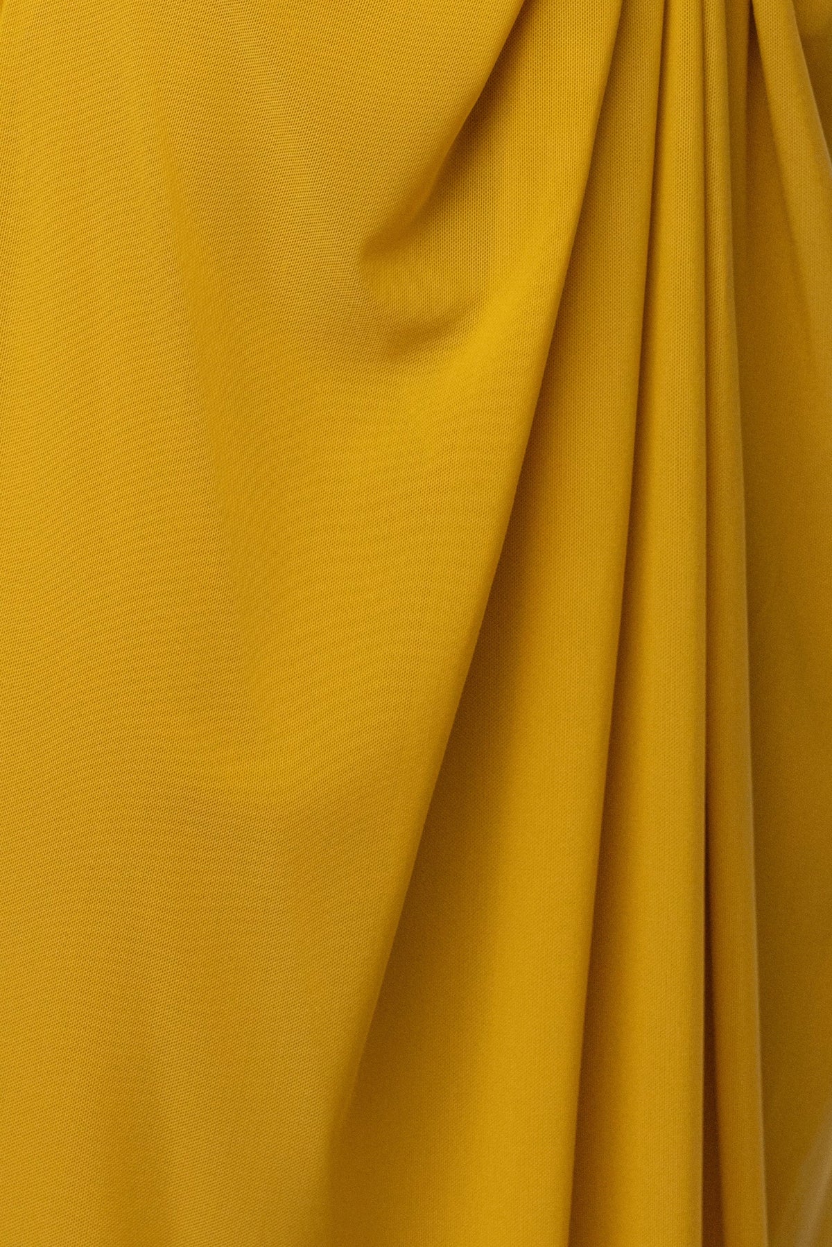 Mustard Hera Draped Maxi Skirt