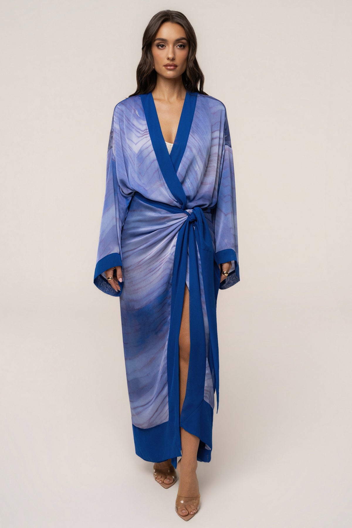 Blue Bahía Satin Duster