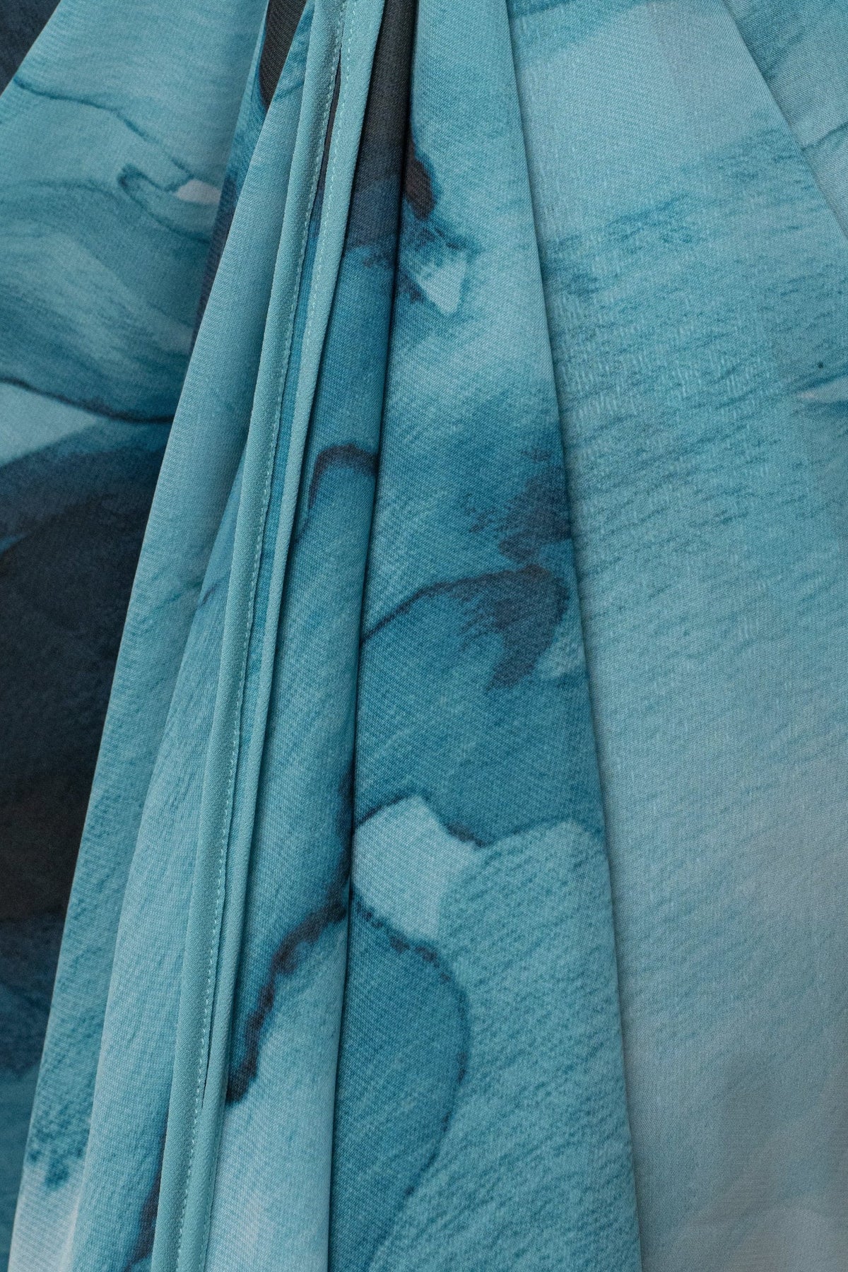 Blue Abstract Alissa Printed Duster