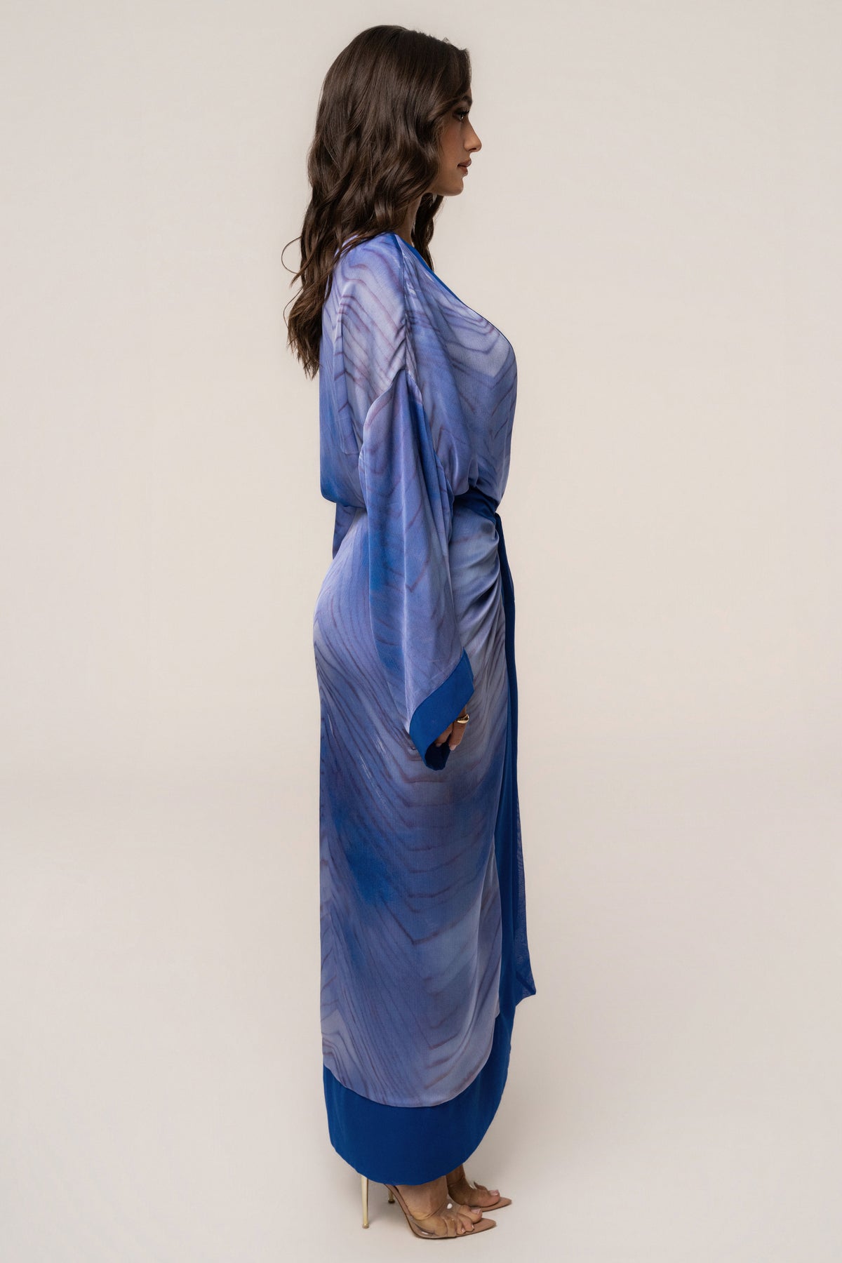 Blue Bahía Satin Duster