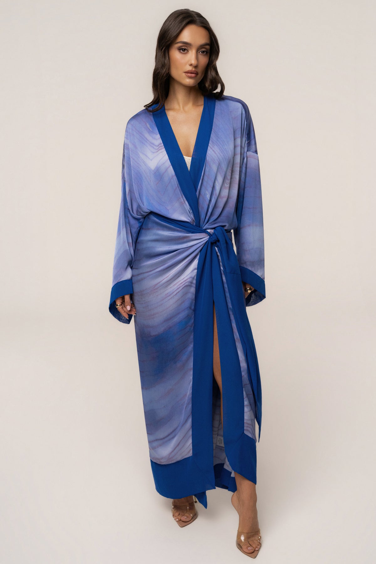 Blue Bahía Satin Duster