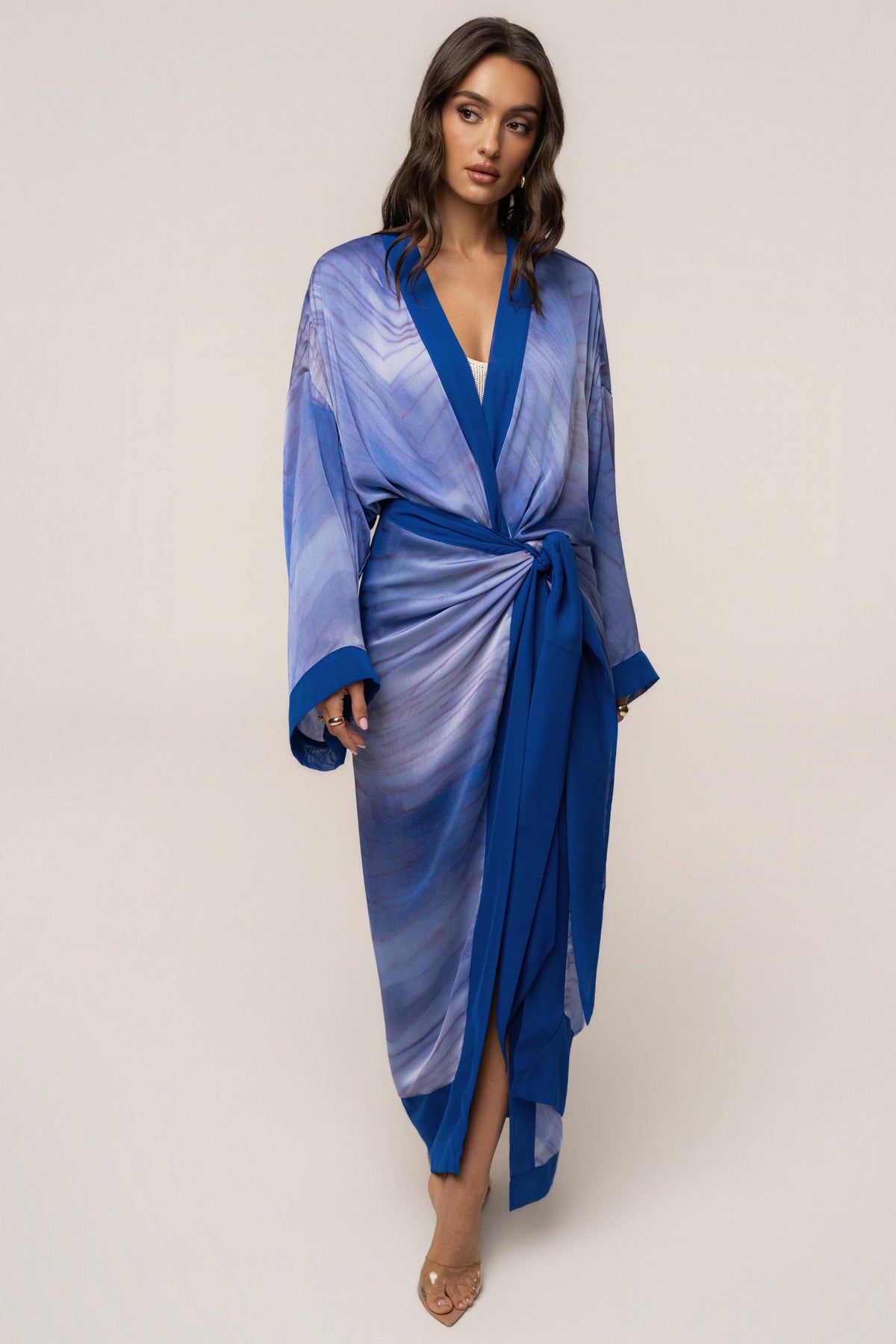 Blue Bahía Satin Duster