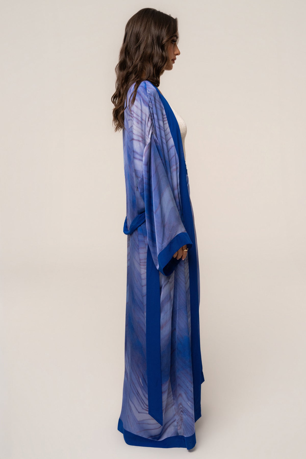Blue Bahía Satin Duster