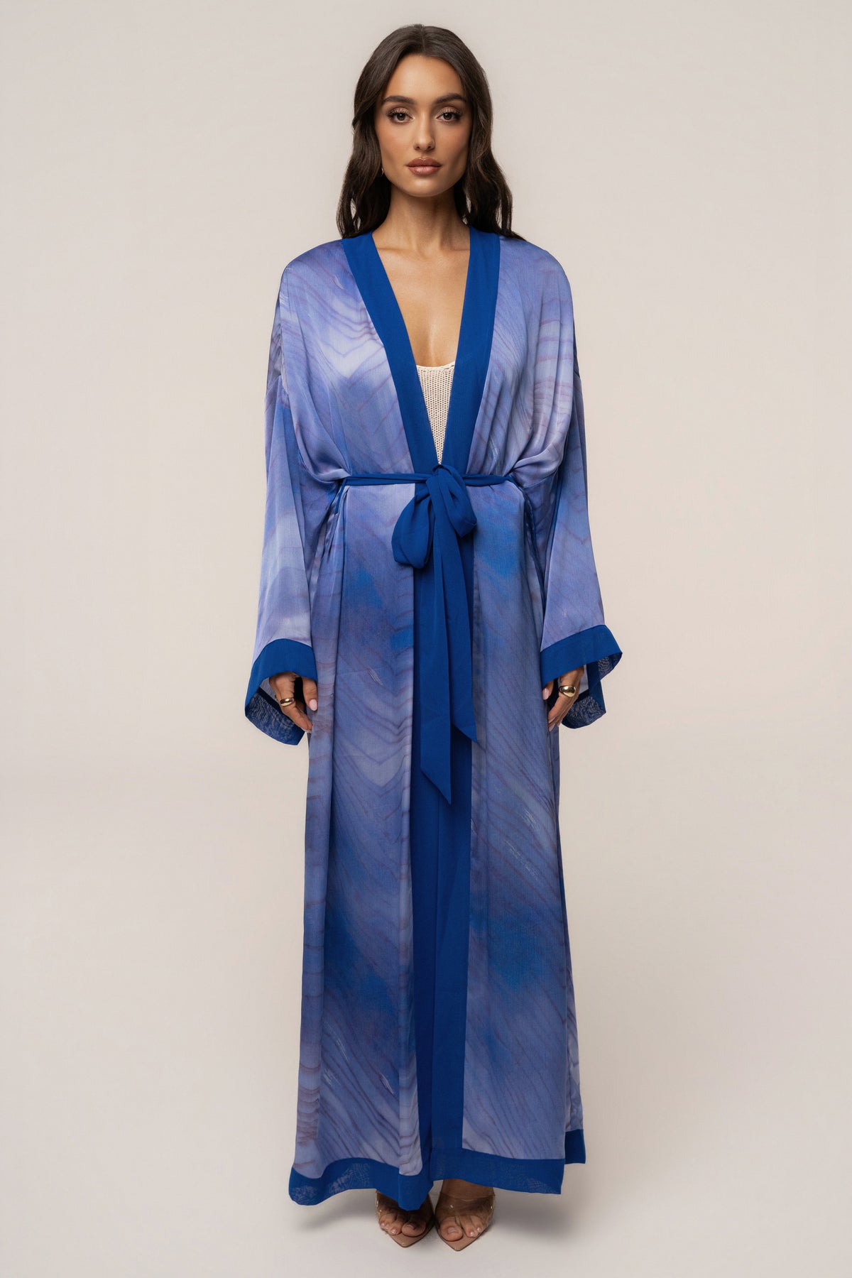 Blue Bahía Satin Duster