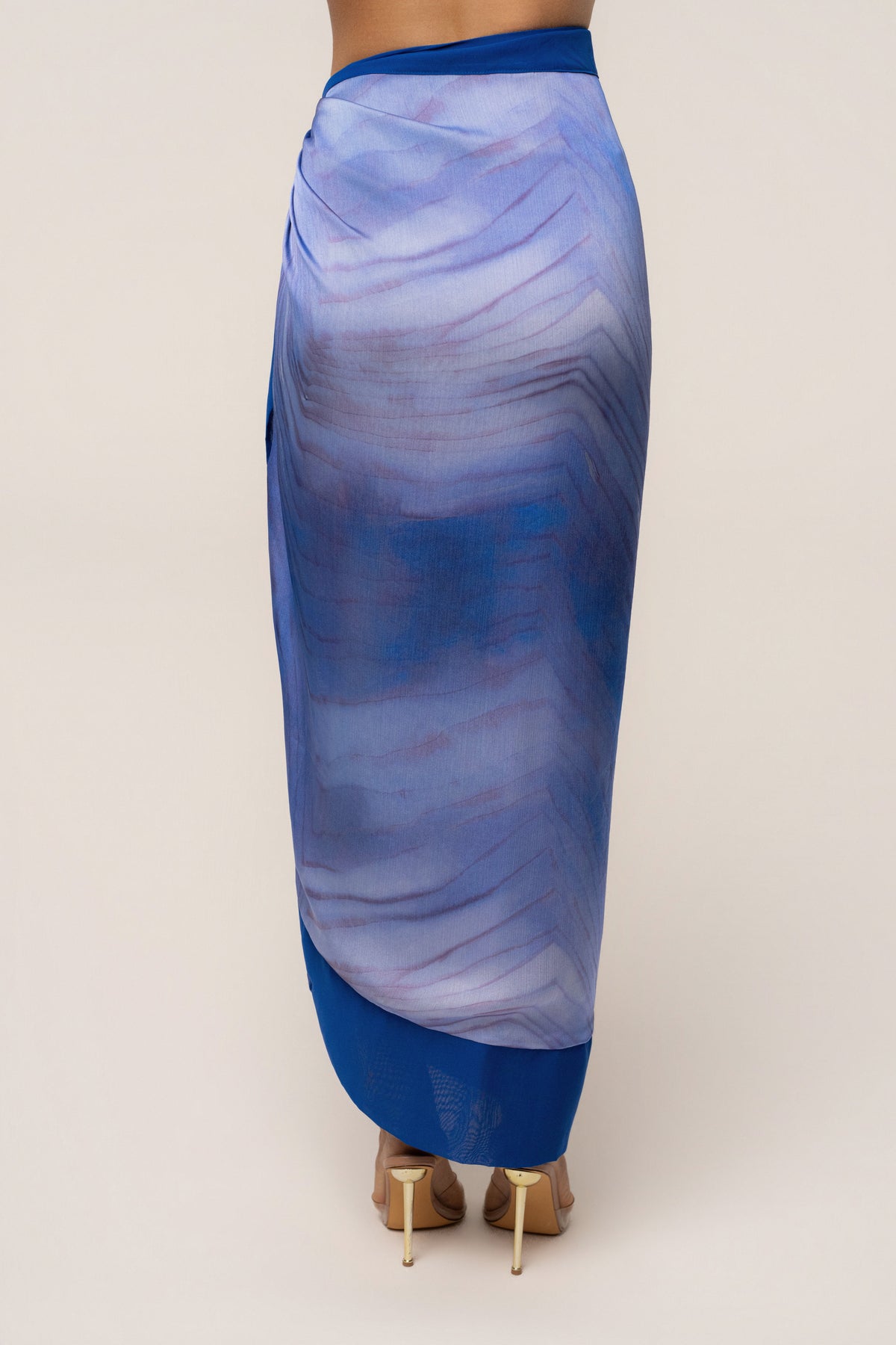 Blue Bahía Wrap Skirt