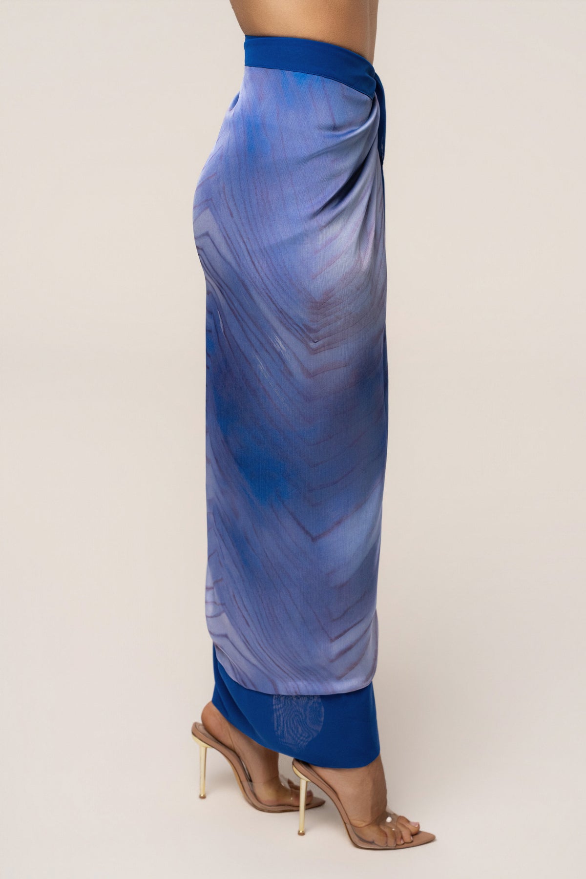 Blue Bahía Wrap Skirt