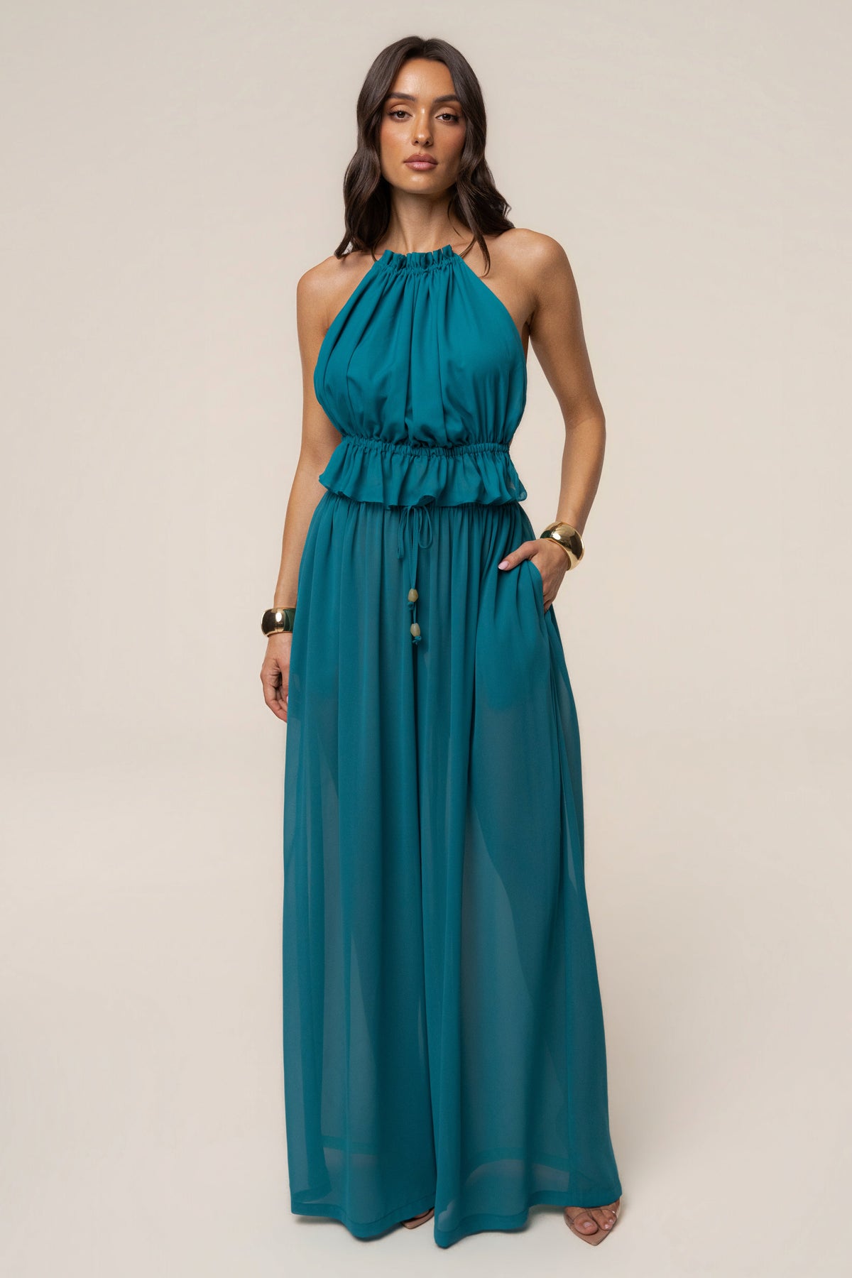 Aqua Resort Glow Chiffon Pant