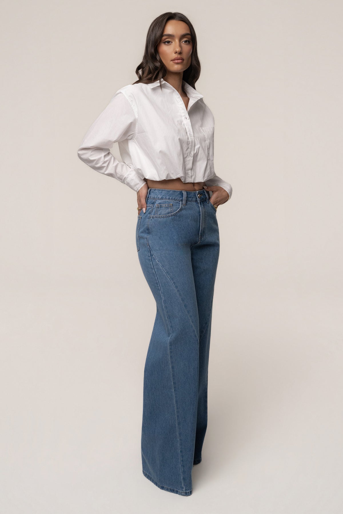 Medium Wash Flowline Seam Jean