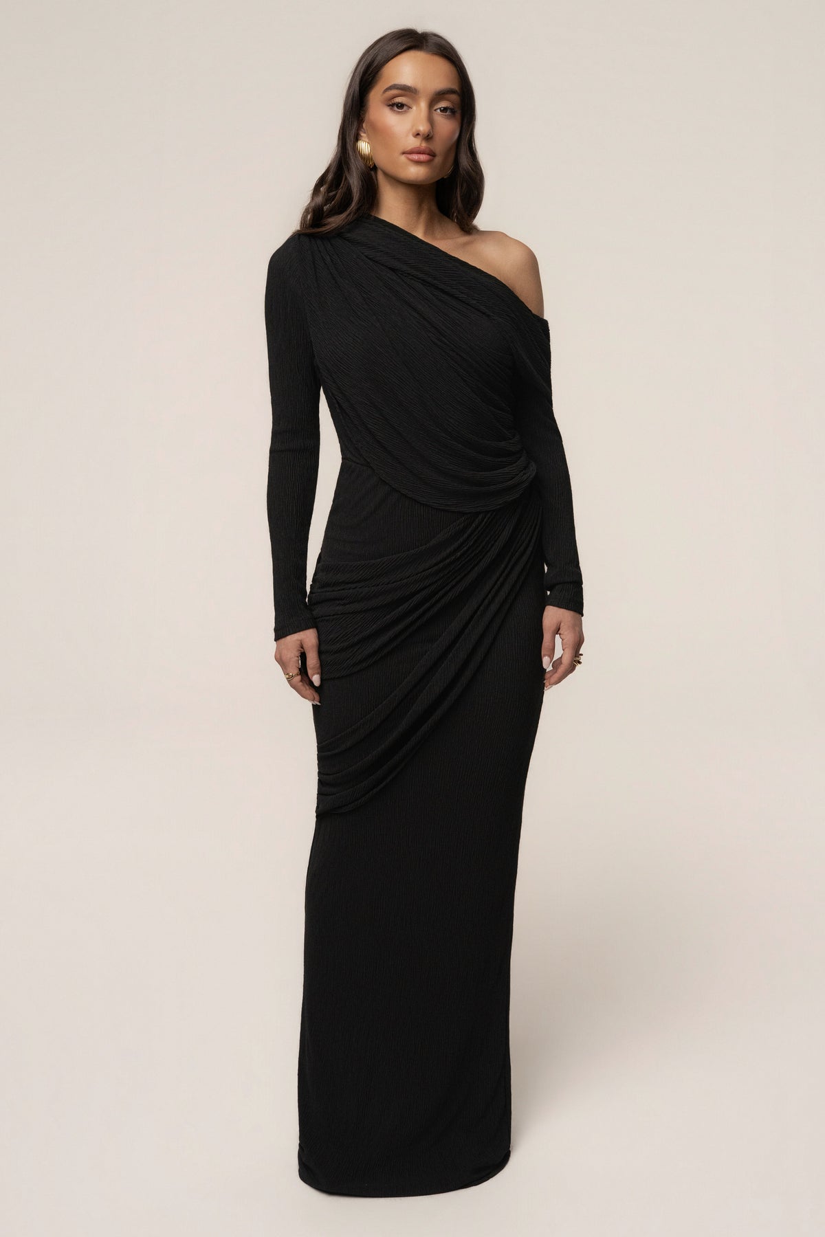 Black Paradise Hills Maxi Skirt