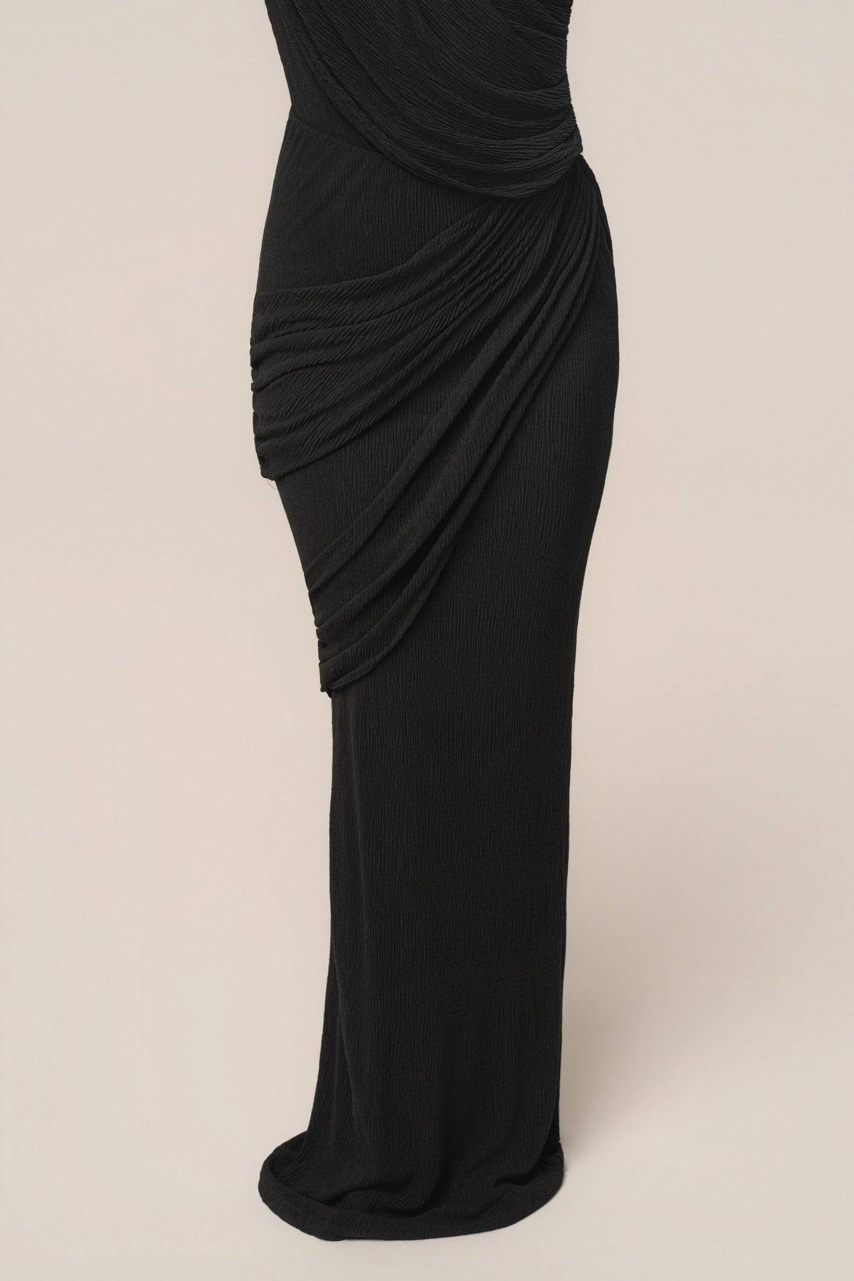 Black Paradise Hills Maxi Skirt