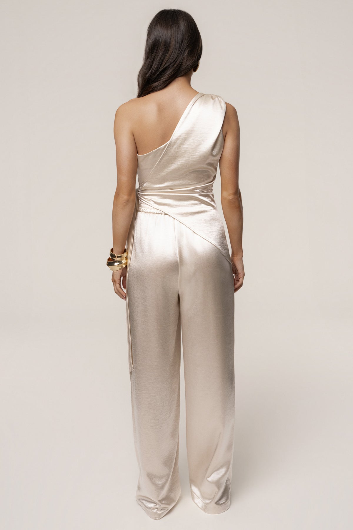 Ivory Thea Satin Pants