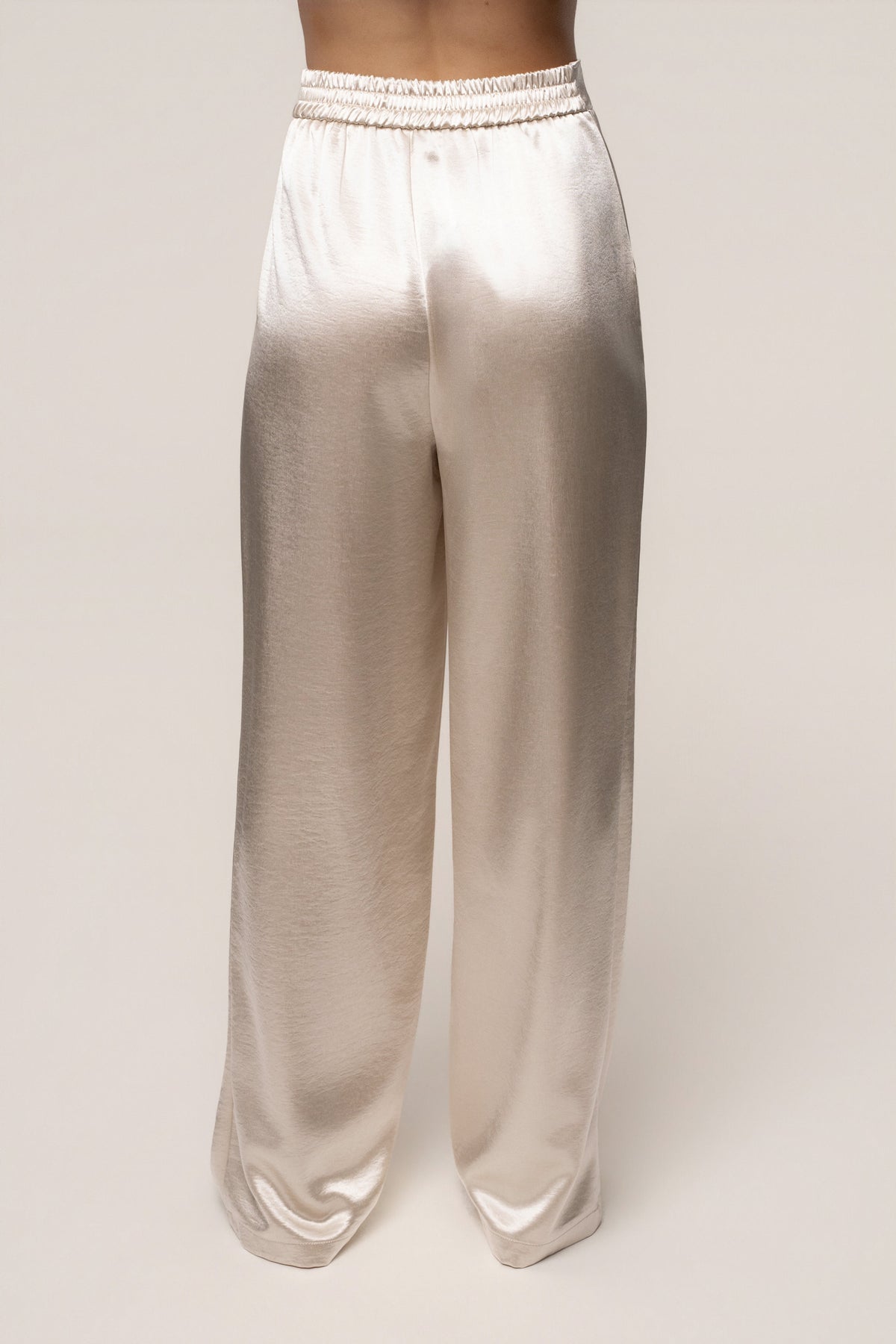 Ivory Thea Satin Pants