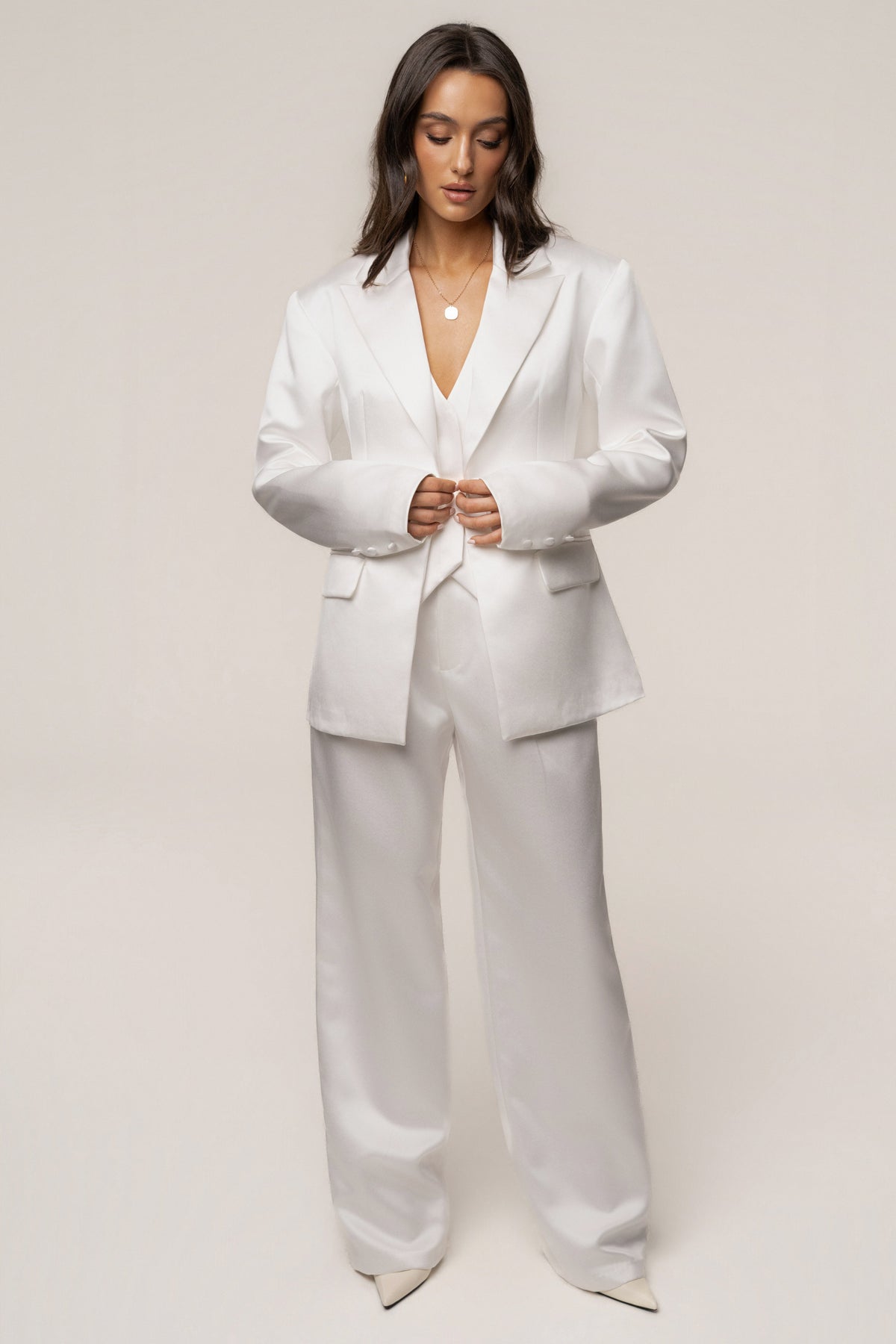 White City Nights Satin Trouser