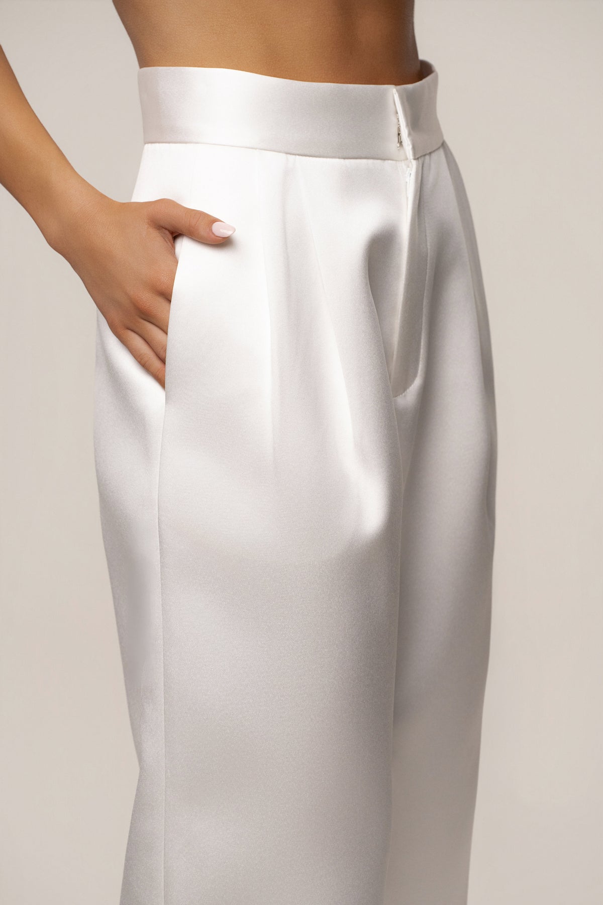 White City Nights Satin Trouser