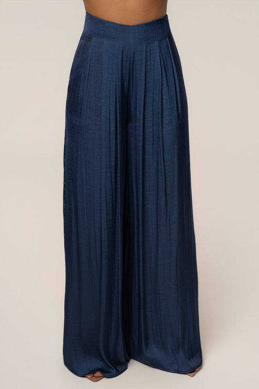 Blue Core Form Pleated Trouser