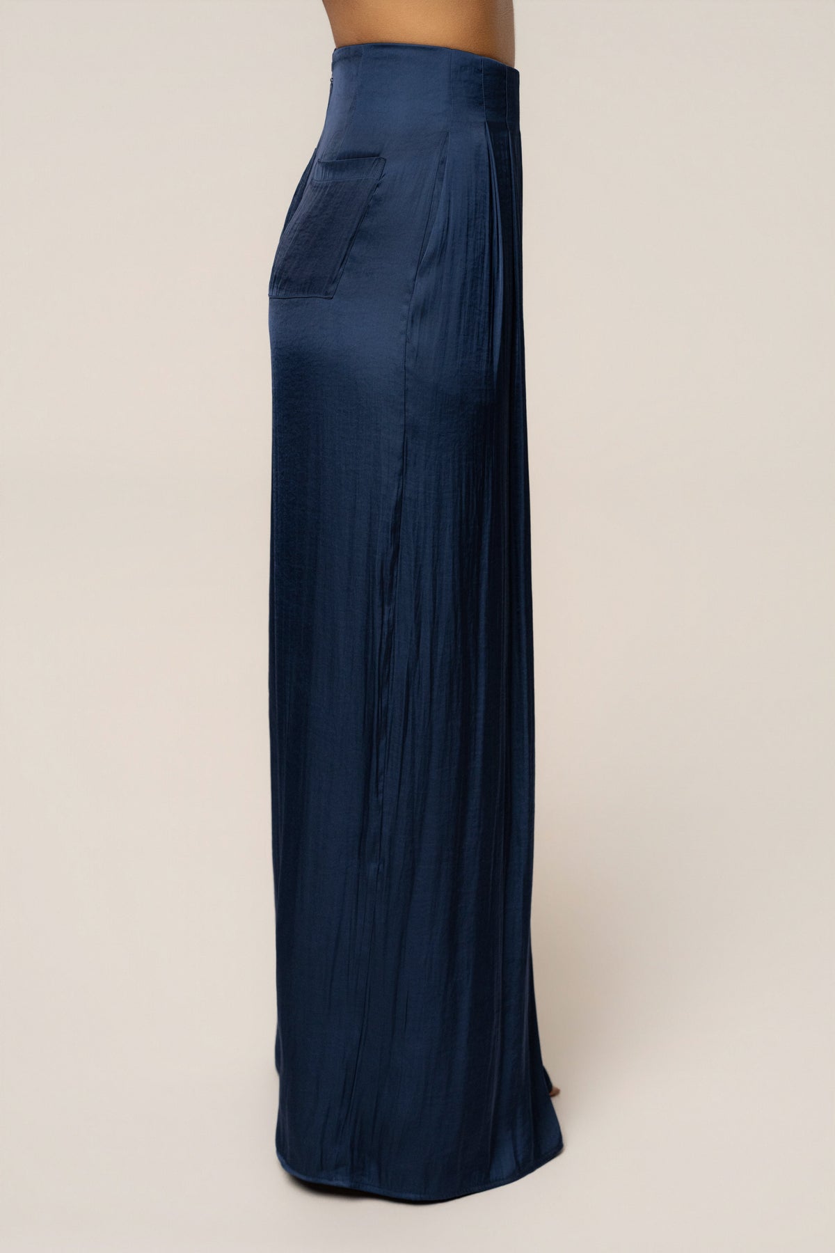 Blue Core Form Pleated Trouser