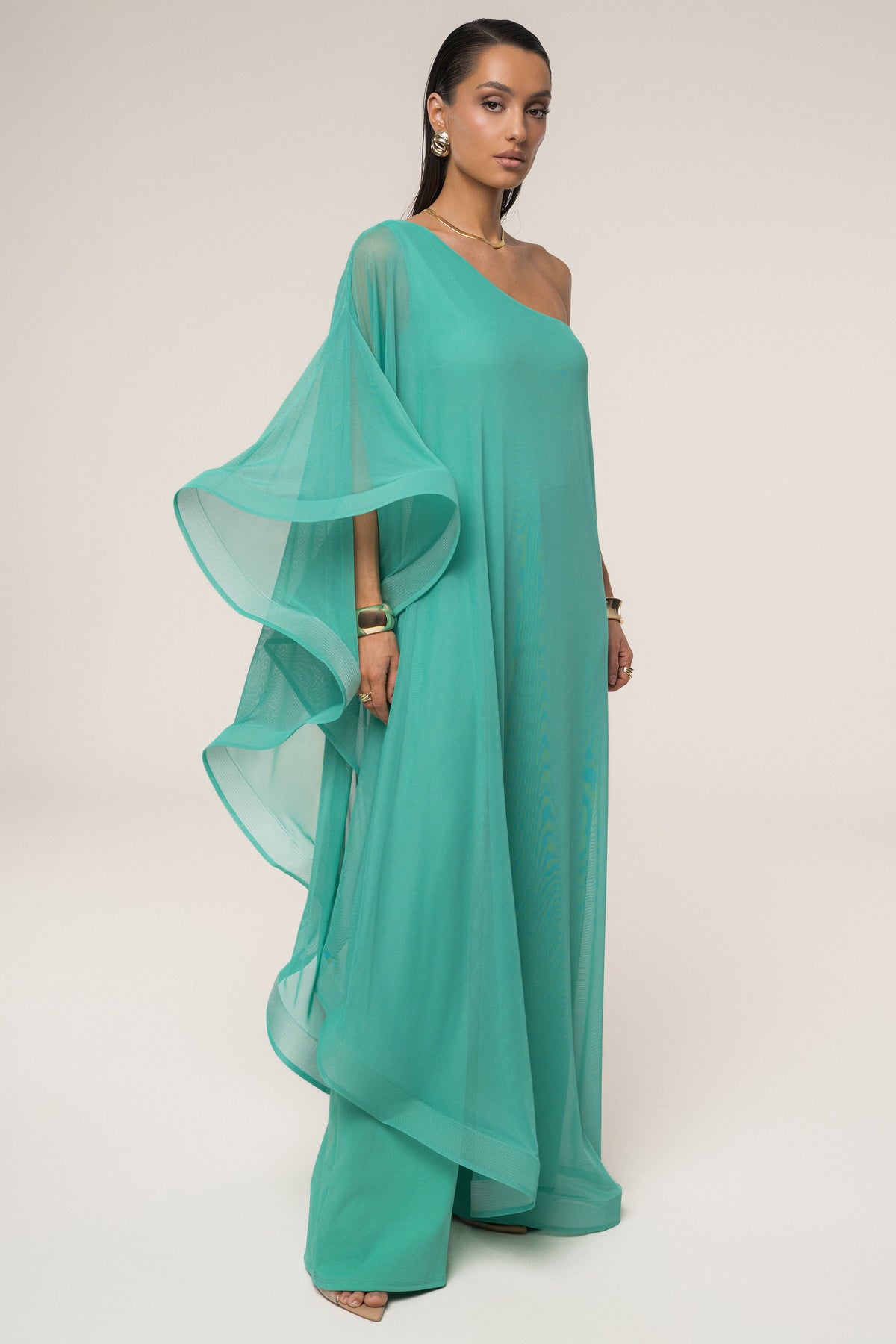 Green New Waves Jumpsuit