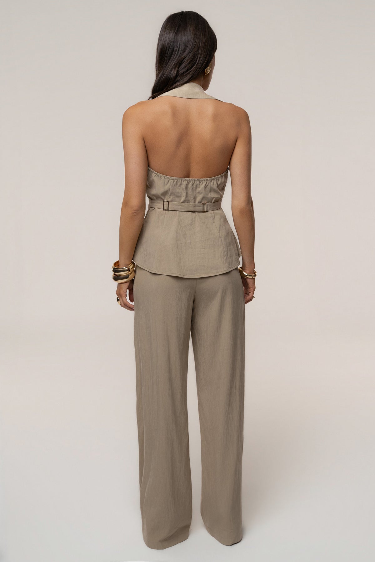 Taupe Essential Flow Trouser