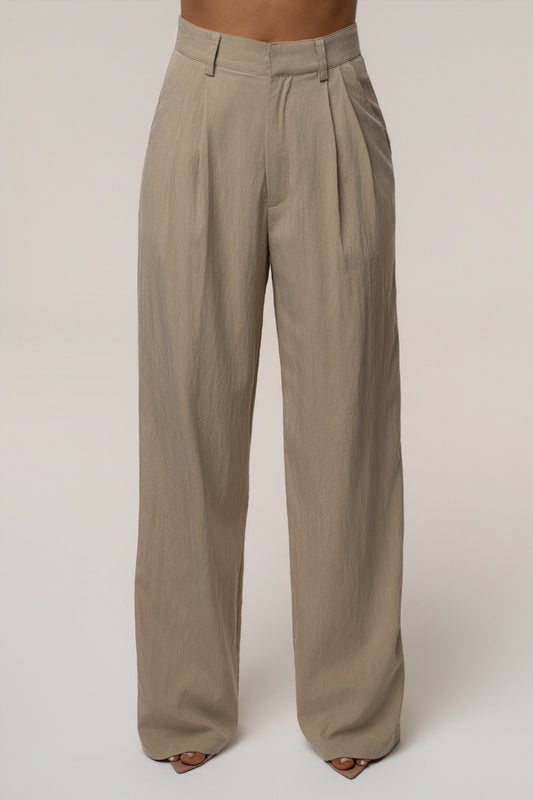 Taupe Essential Flow Trouser