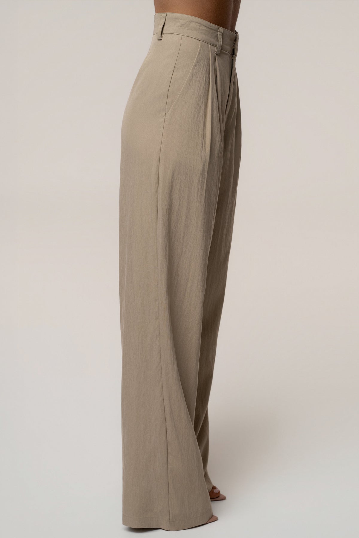 Taupe Essential Flow Trouser