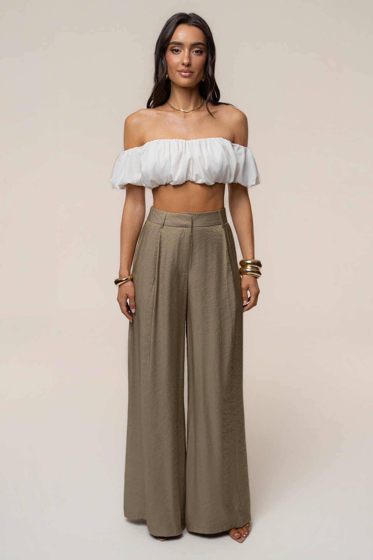 Olive Monaco Wide Leg Pant