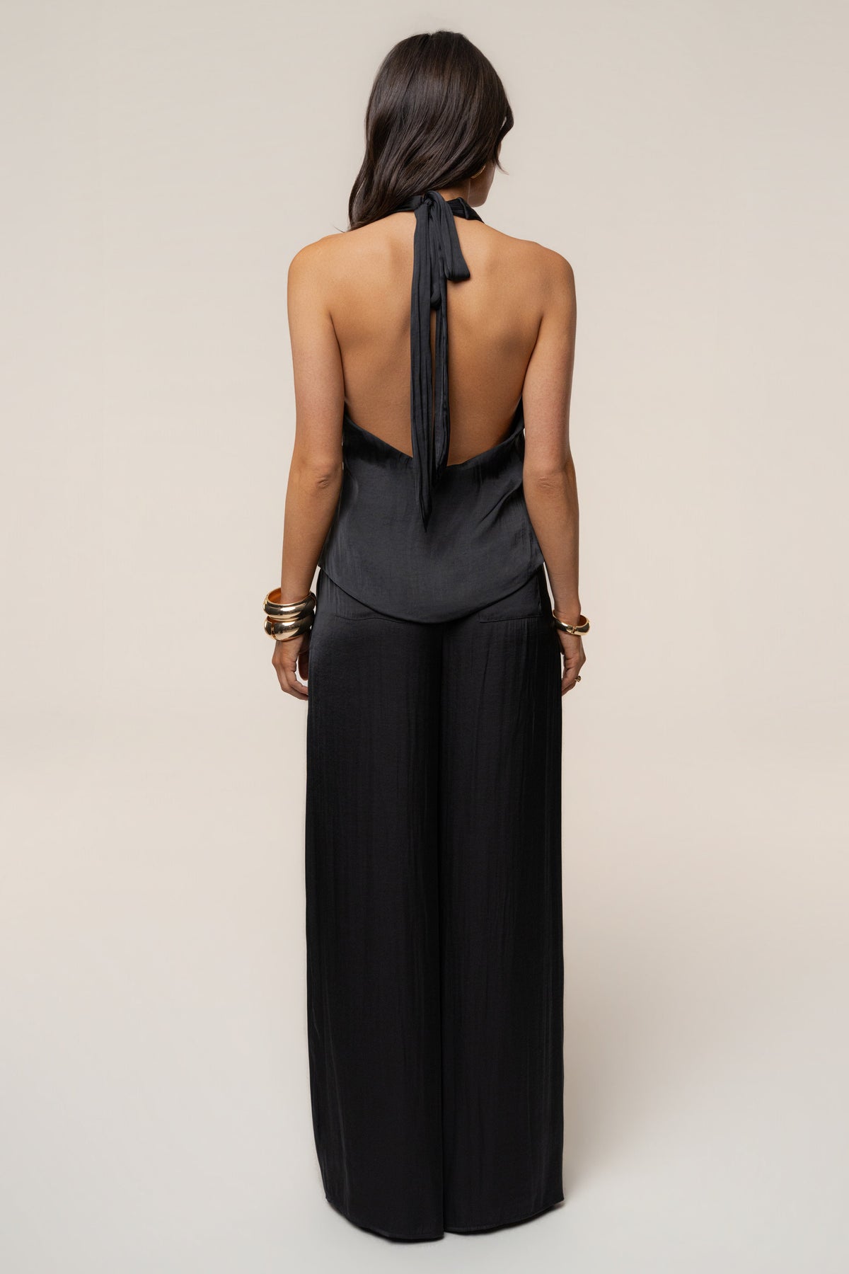 Black Core Form Pleated Trouser