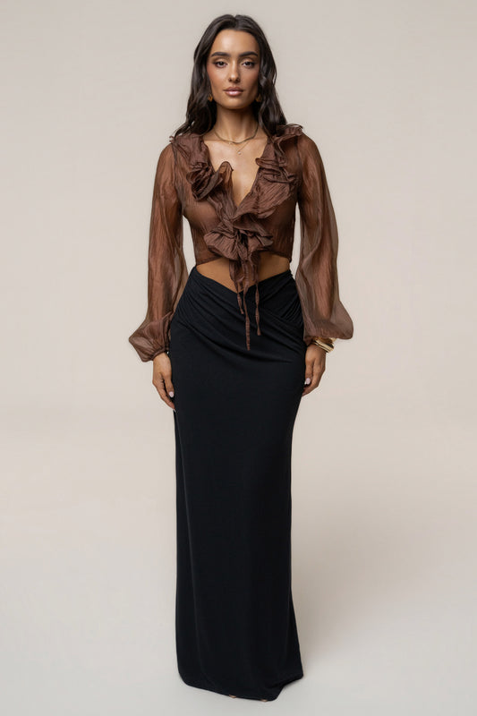 Black Passion Maxi Skirt