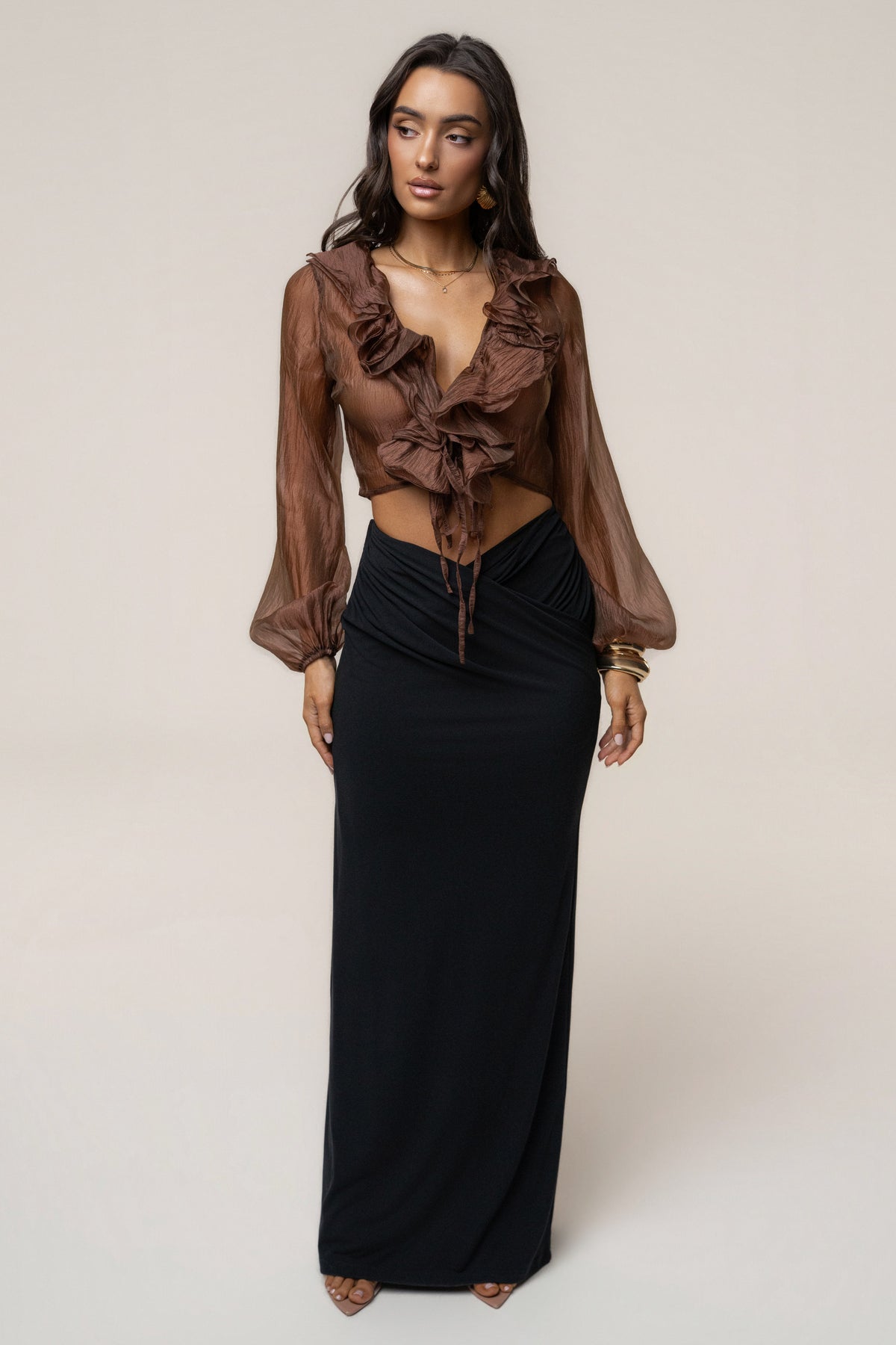 Black Passion Maxi Skirt