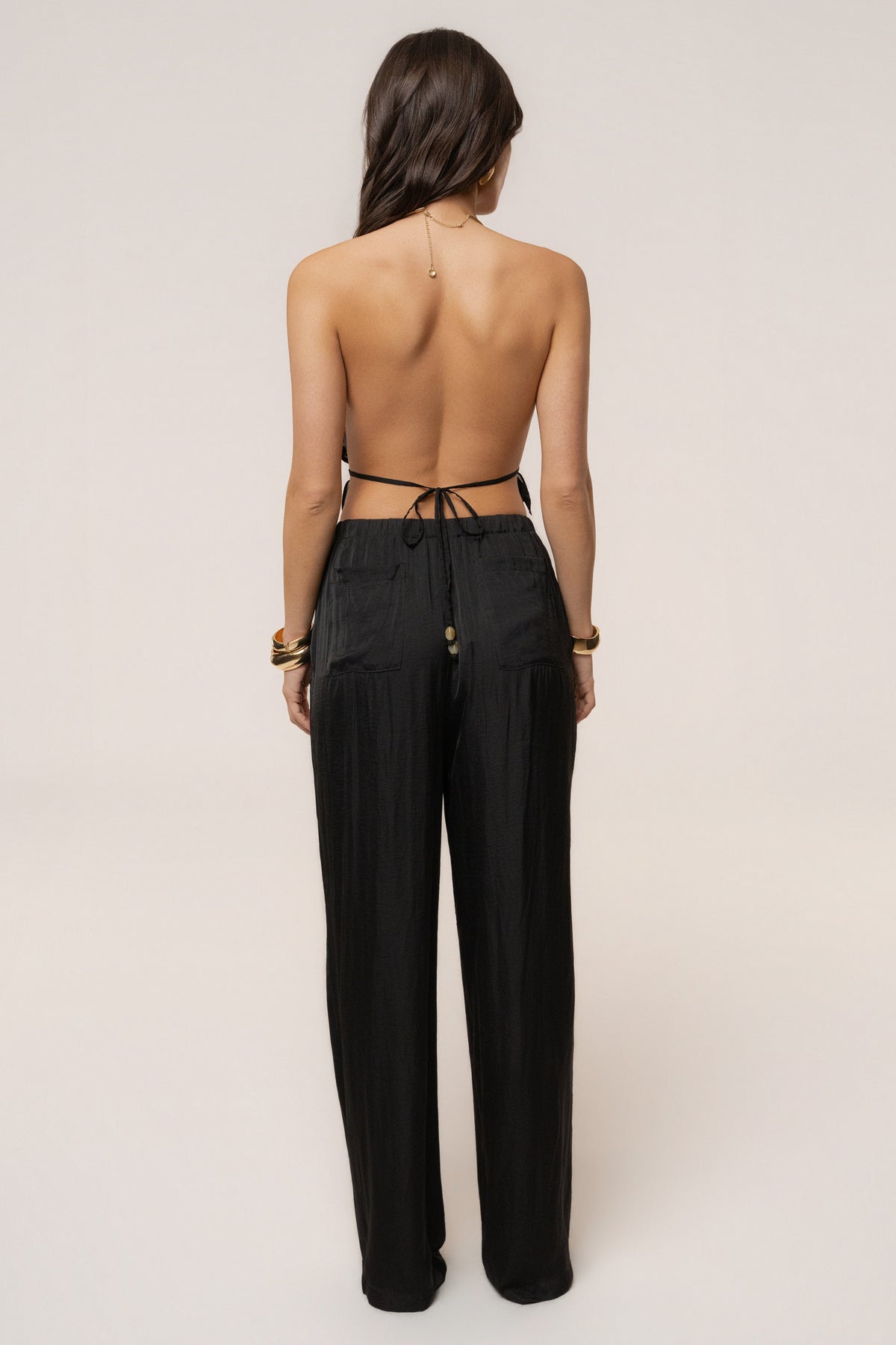 Black Seaside Glow Pants