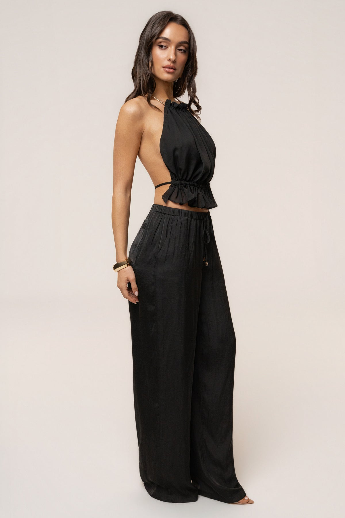 Black Seaside Glow Pants