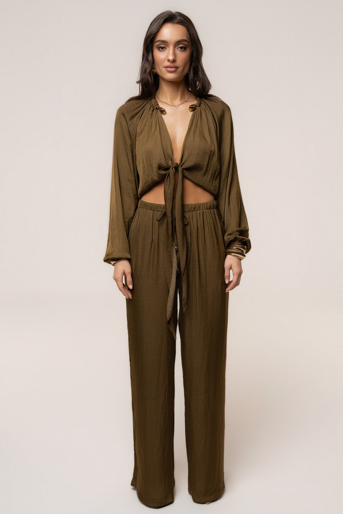 Olive Seaside Glow Pants