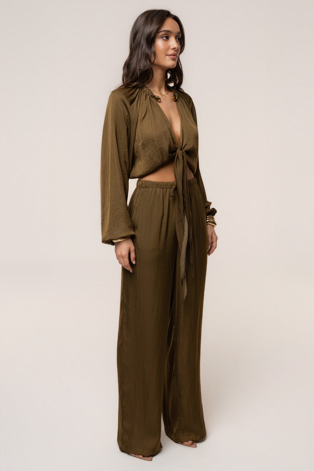 Olive Seaside Glow Pants