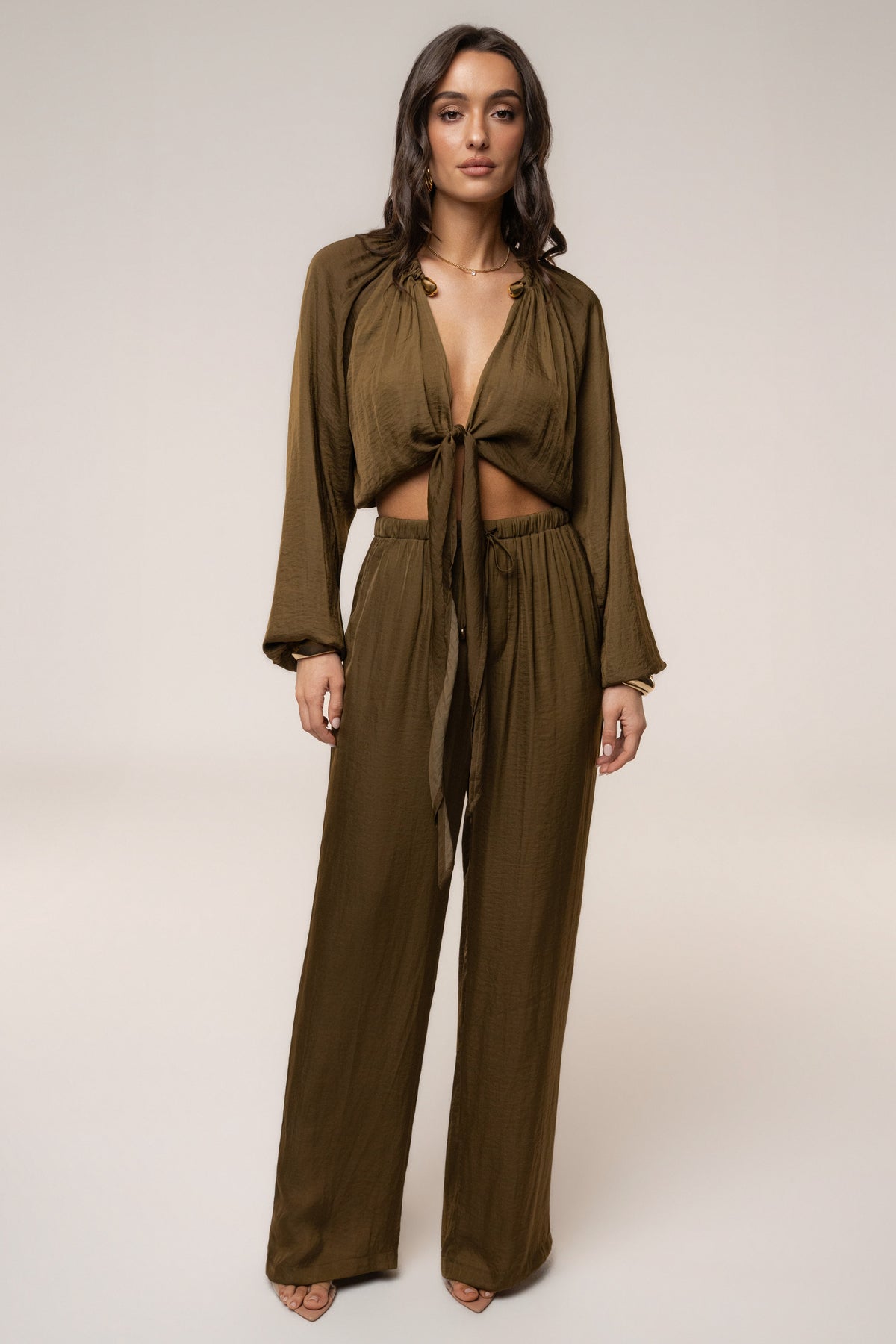 Olive Seaside Glow Pants
