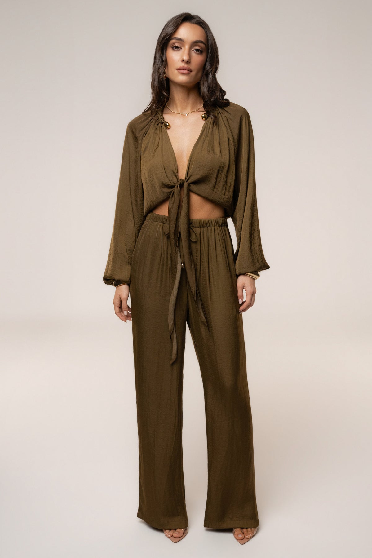 Olive Seaside Glow Pants