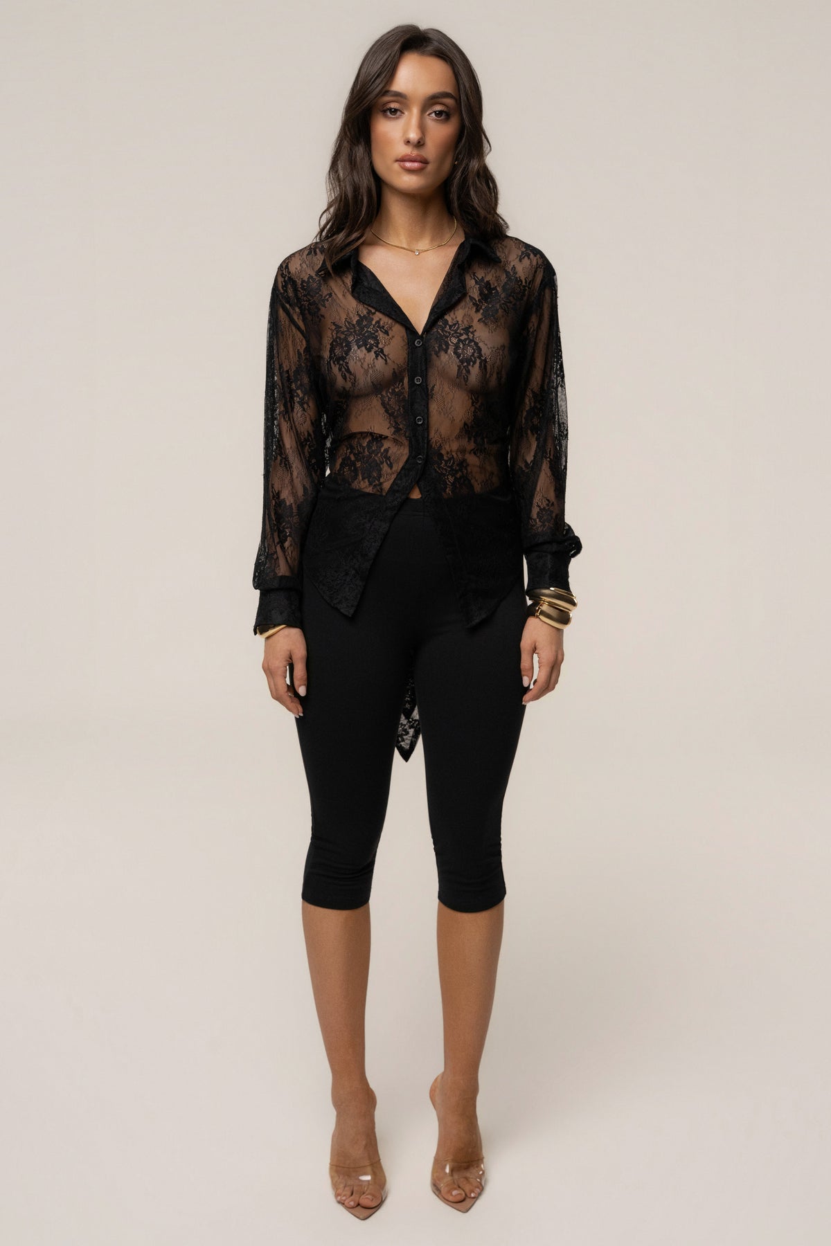Black Essential Capri Legging