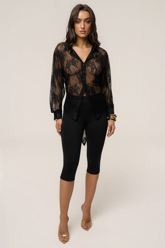 Black Essential Capri Legging