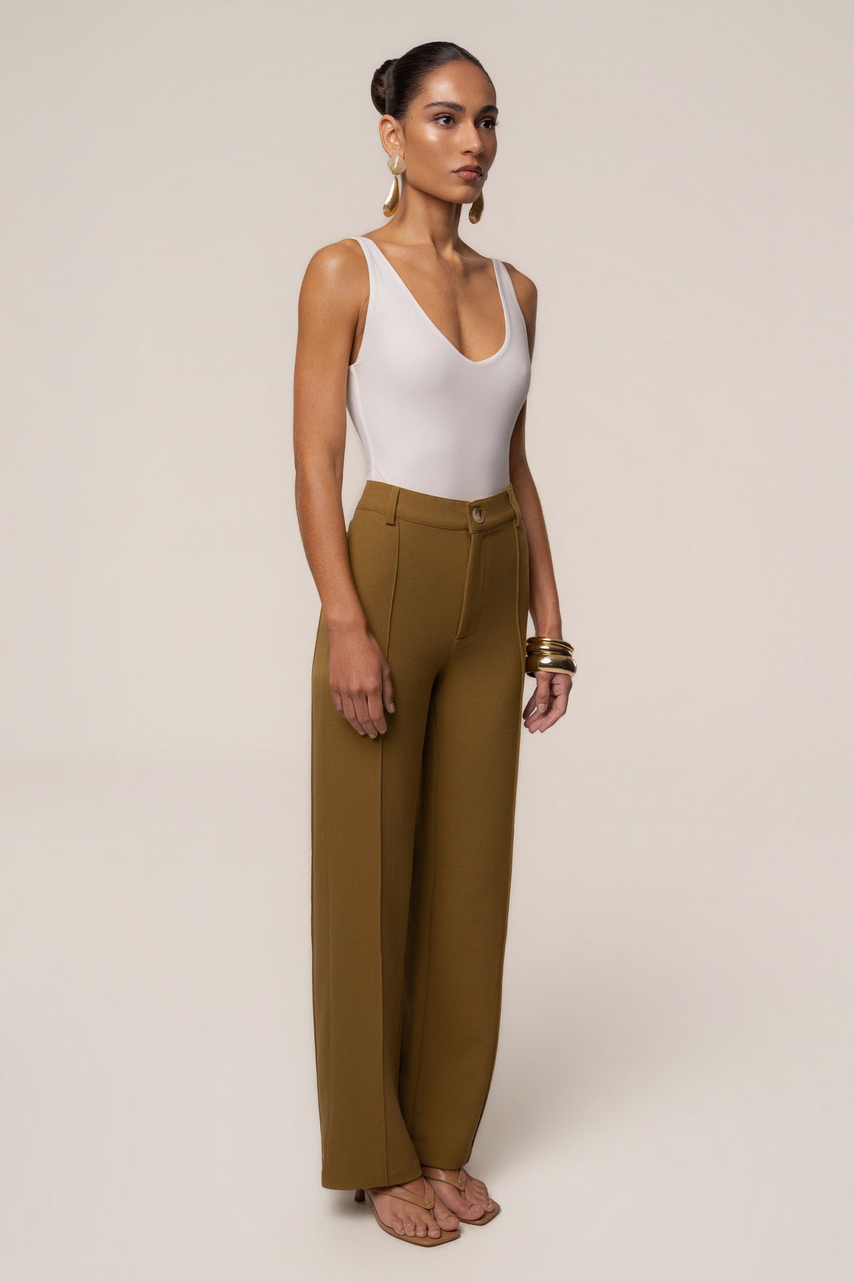 Olive Arlette Trousers