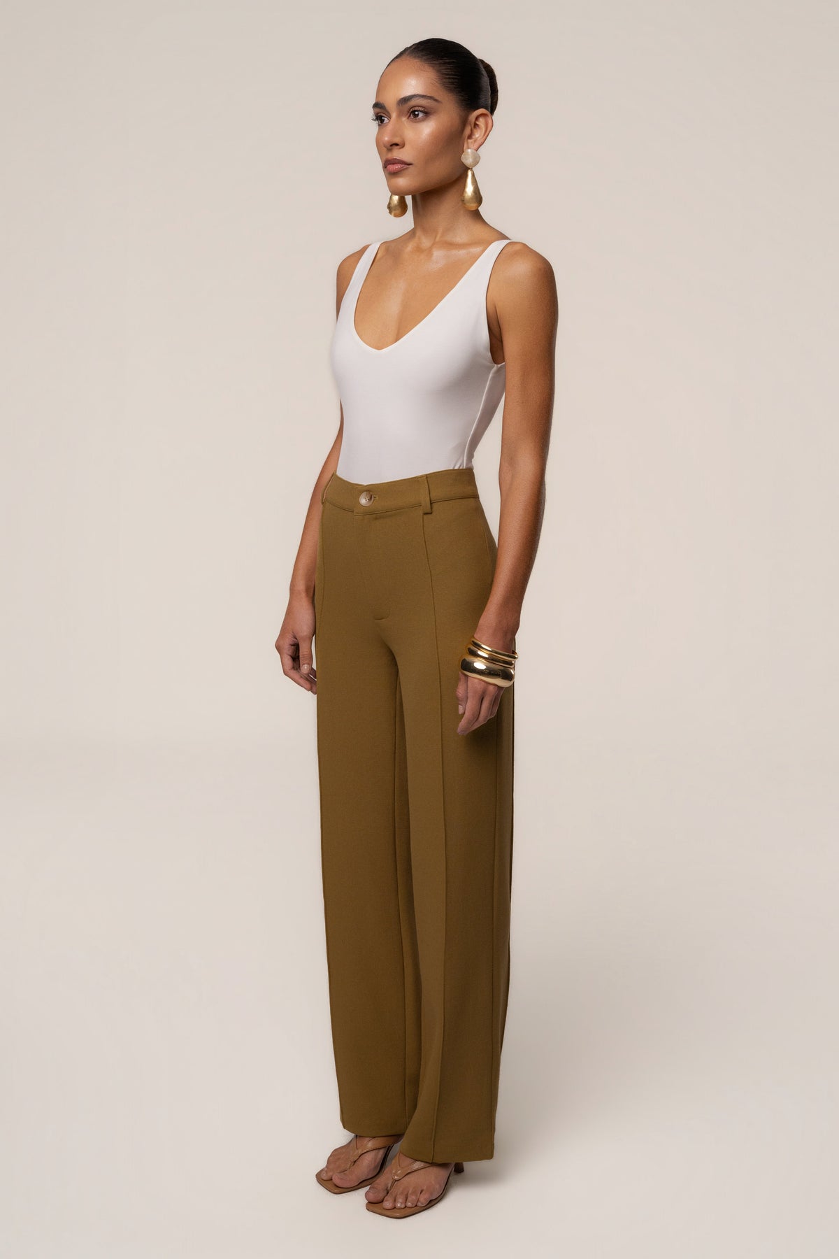 Olive Arlette Trousers