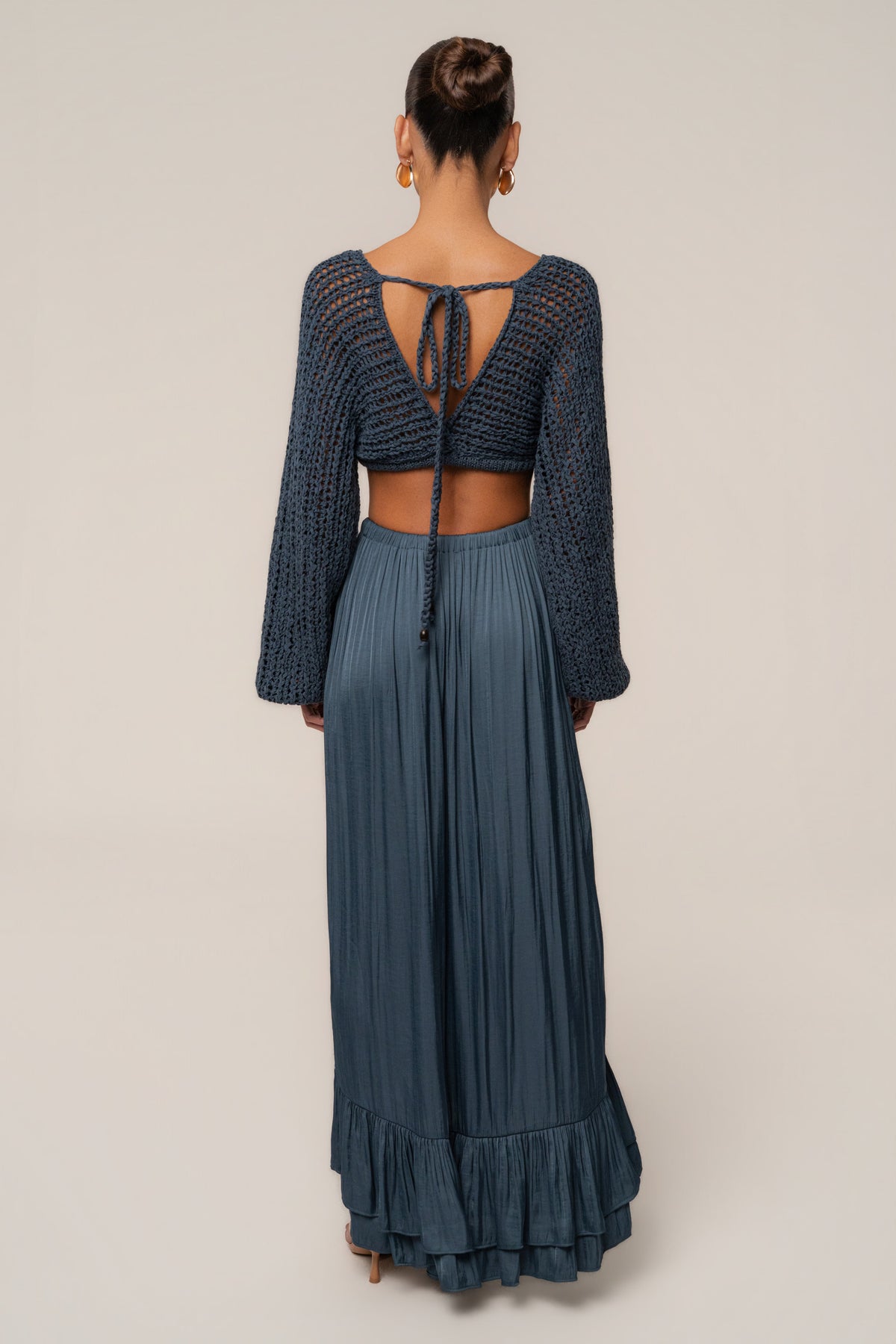 Teal Sun And Sand Maxi Skirt