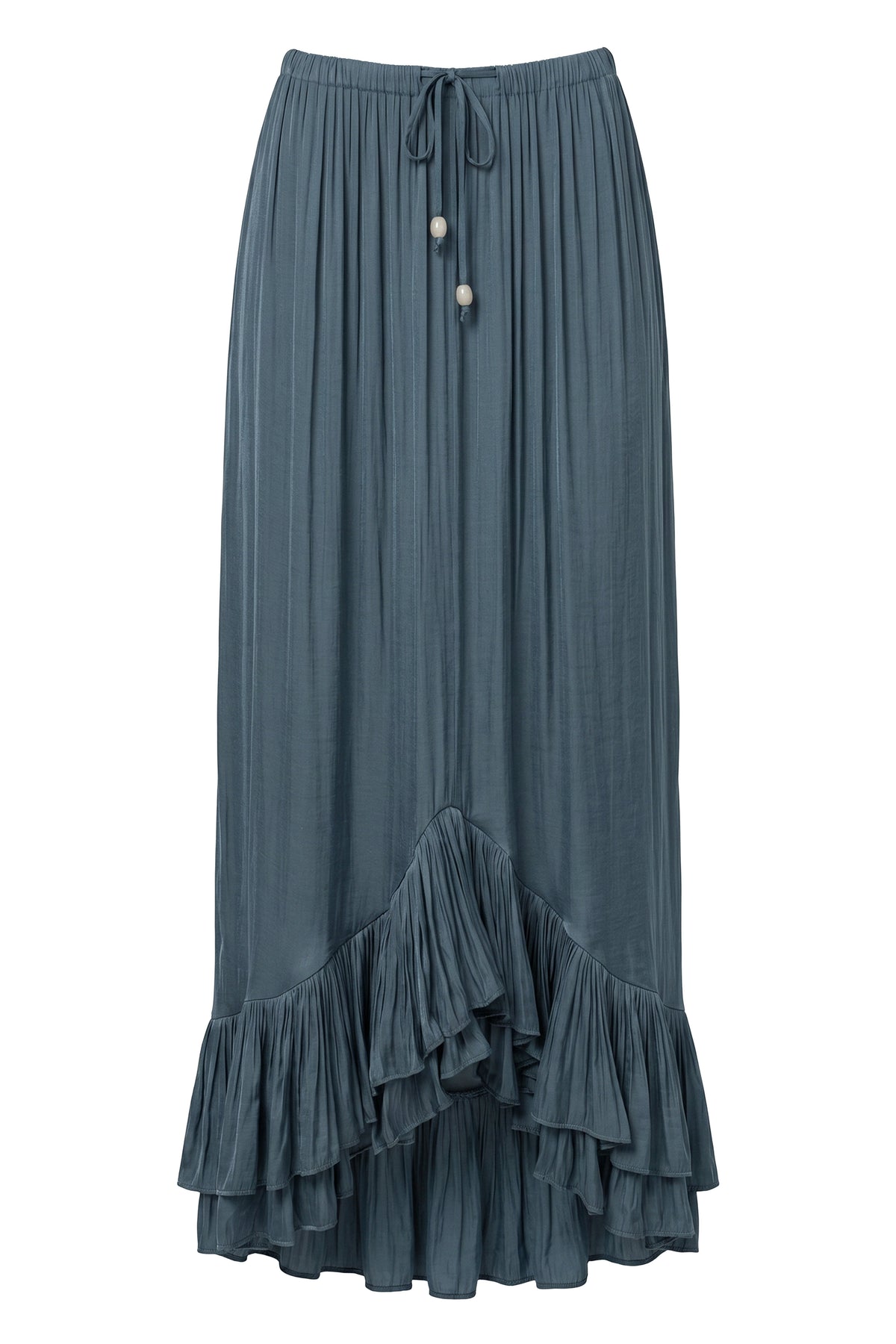 Teal Sun And Sand Maxi Skirt