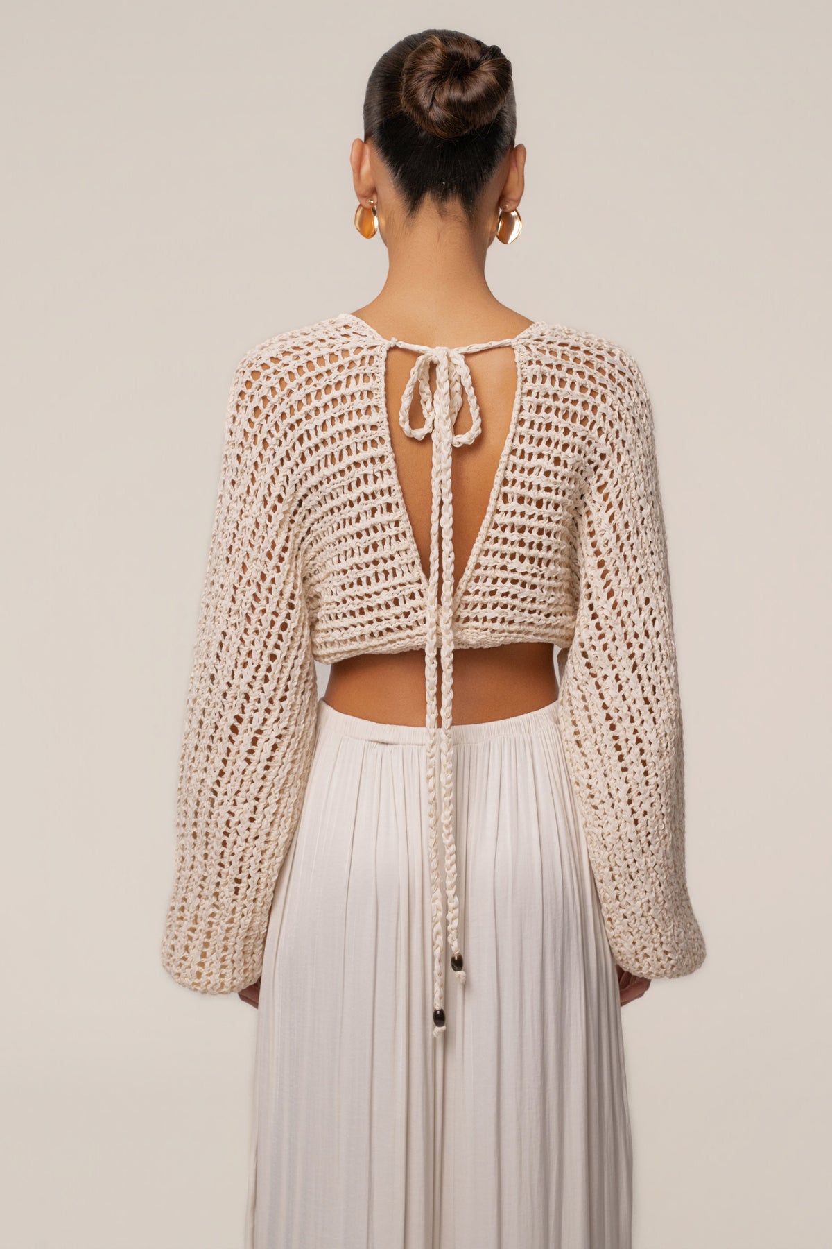 Ivory Sun And Sand Maxi Skirt