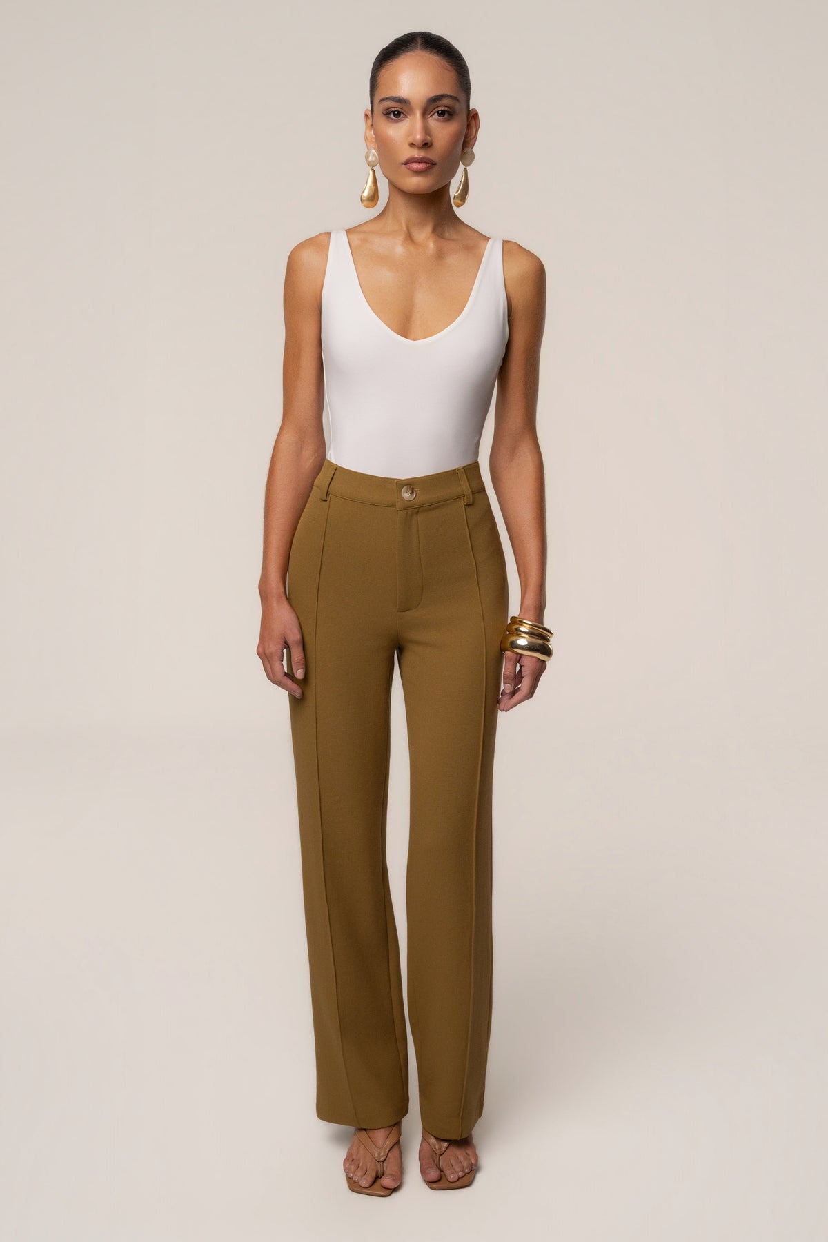 Olive Arlette Trousers