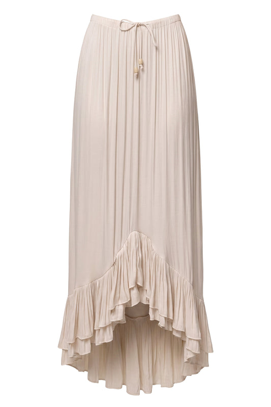 Ivory Sun And Sand Maxi Skirt