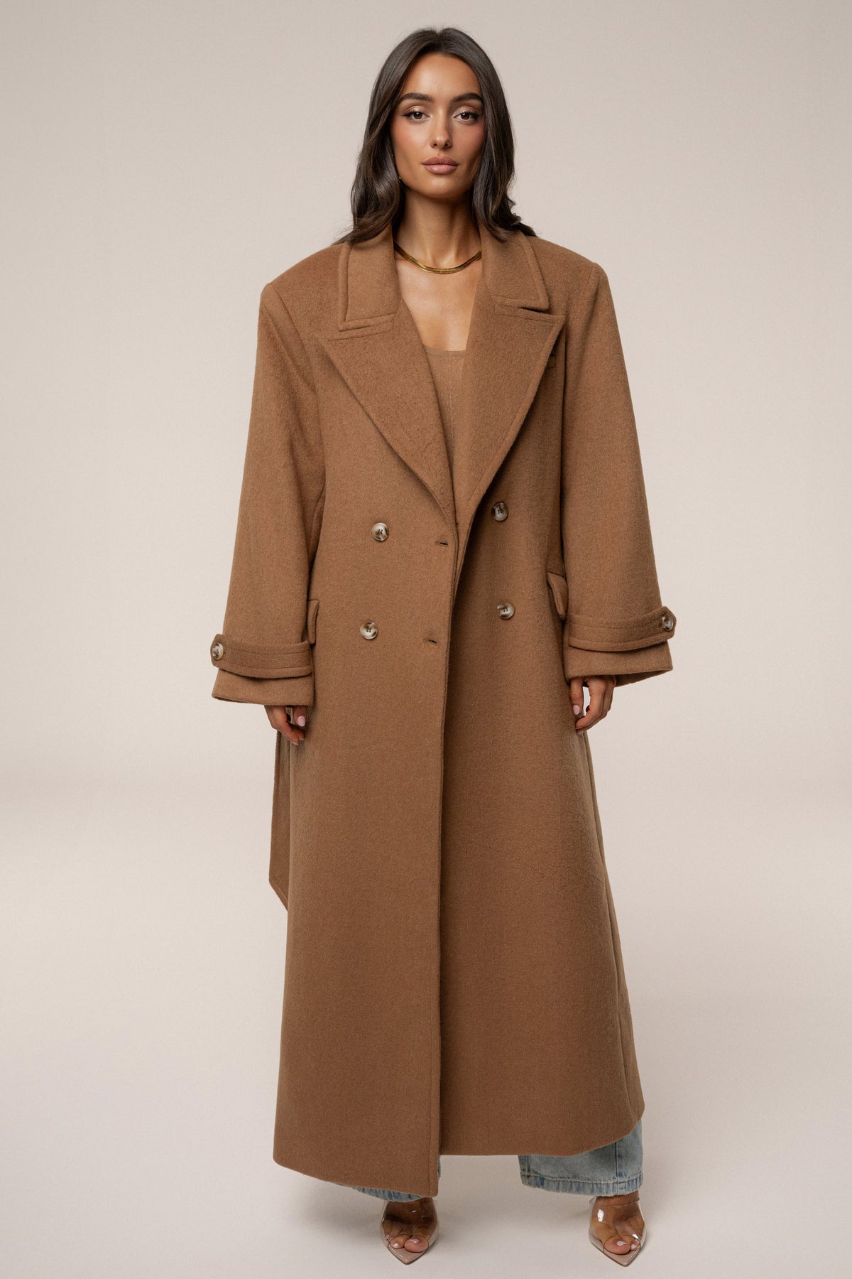 Camel Empire Longline Coat