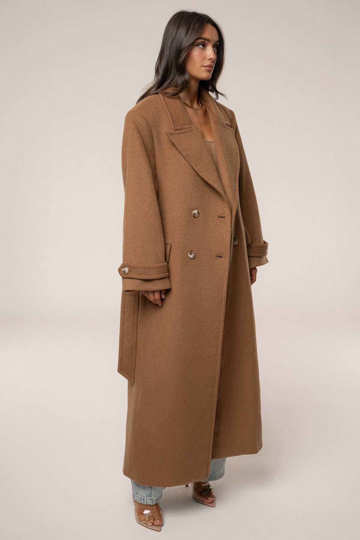 Camel Empire Longline Coat