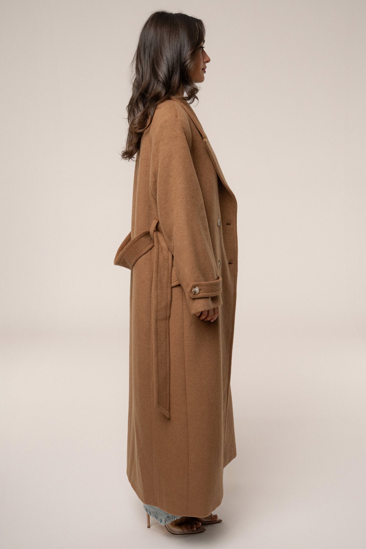 Camel Empire Longline Coat