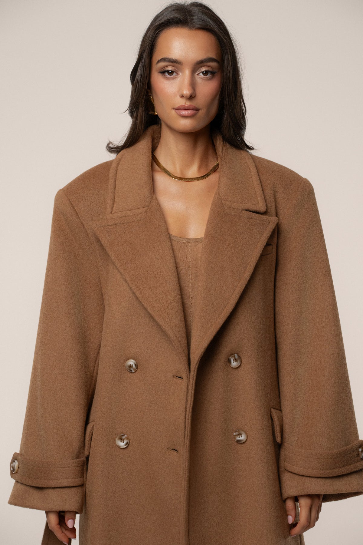Camel Empire Longline Coat