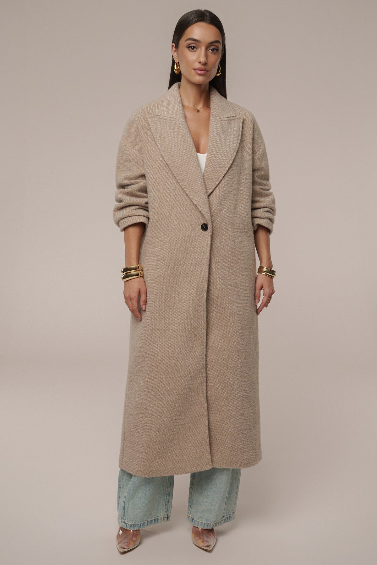 Sand Dion Oversized Coat